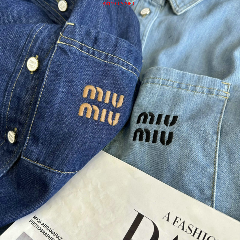 Clothing-MIU MIU best replica quality ID: CY7060 $: 119USD