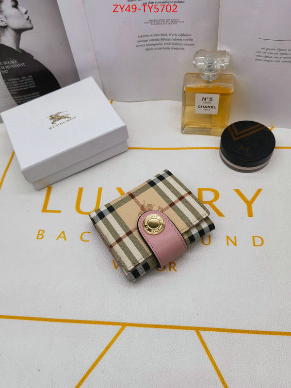 Burberry Bags(4A)-Wallet designer fake ID: TY5702 $: 49USD