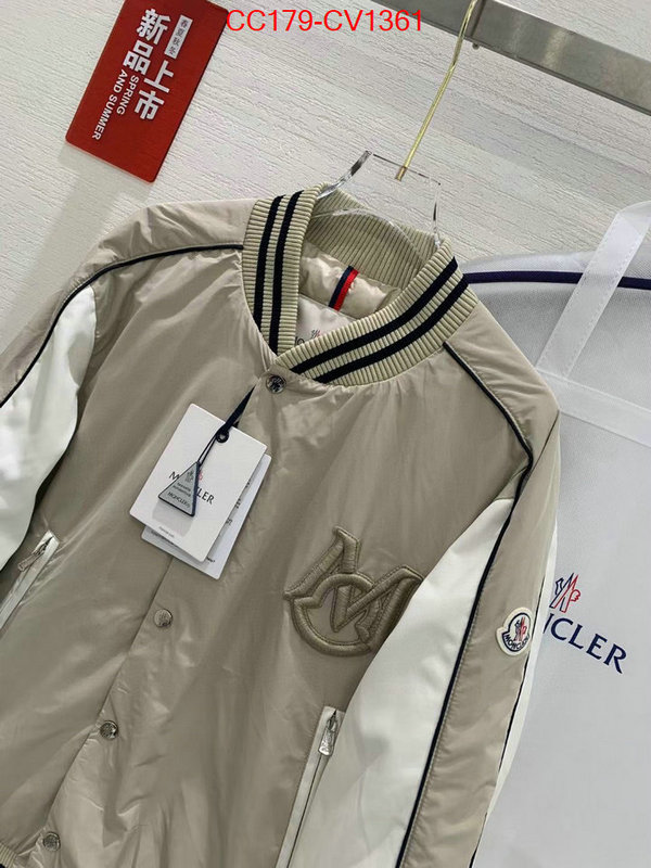 Down jacket Men-Moncler replcia cheap ID: CV1361 $: 179USD