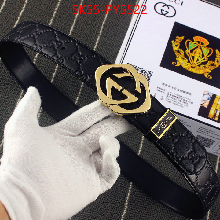Belts-Gucci high quality replica designer ID: PY5522 $: 55USD
