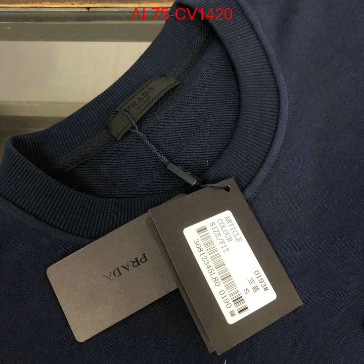 Clothing-Prada highest quality replica ID: CV1420 $: 75USD