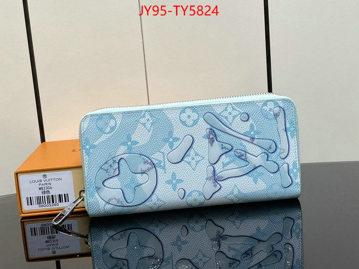 LV Bags(TOP)-Wallet sell online luxury designer ID: TY5824 $: 95USD