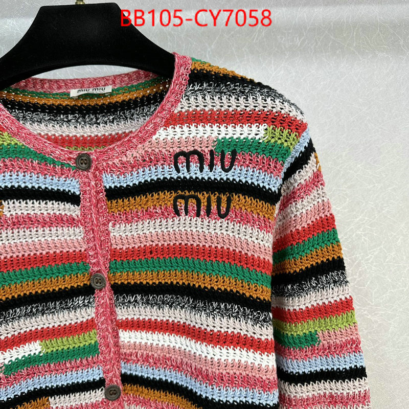 Clothing-MIU MIU cheap replica ID: CY7058 $: 105USD