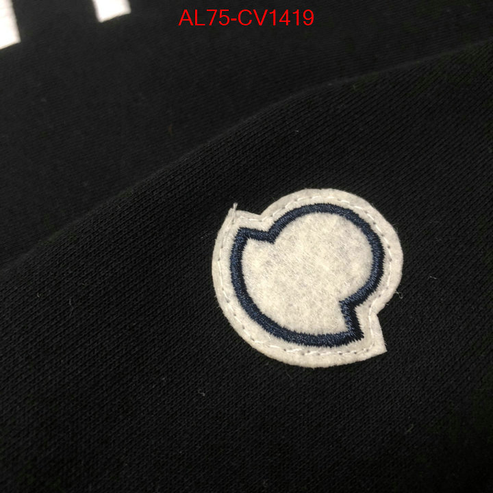 Clothing-Moncler where can i find ID: CV1419 $: 75USD