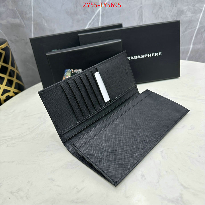 Prada Bags (4A)-Wallet fake high quality ID: TY5695 $: 55USD