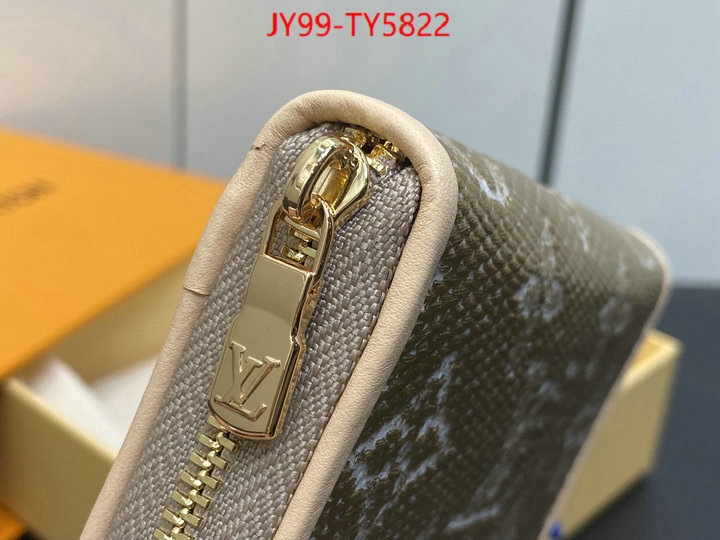 LV Bags(TOP)-Wallet top fake designer ID: TY5822 $: 99USD