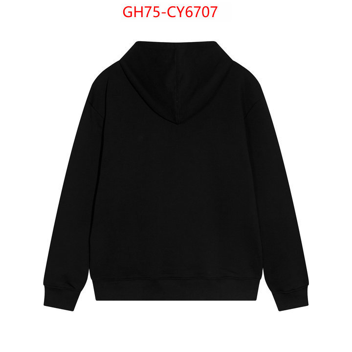 Clothing-Gucci 1:1 replica wholesale ID: CY6707 $: 75USD