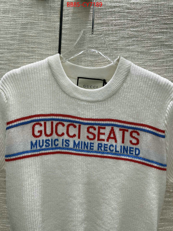 Clothing-Gucci aaaaa quality replica ID: CY7189 $: 85USD