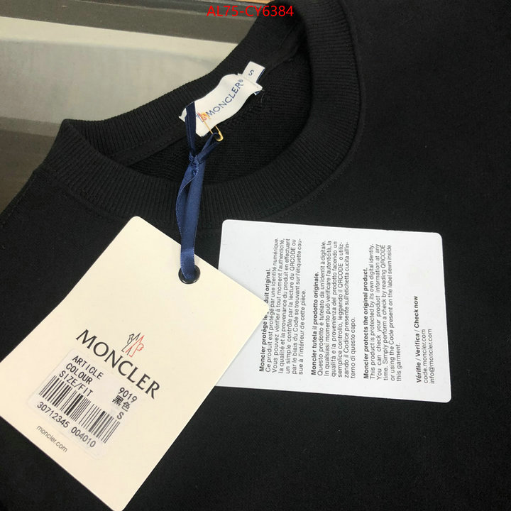 Clothing-Moncler online shop ID: CY6384 $: 75USD