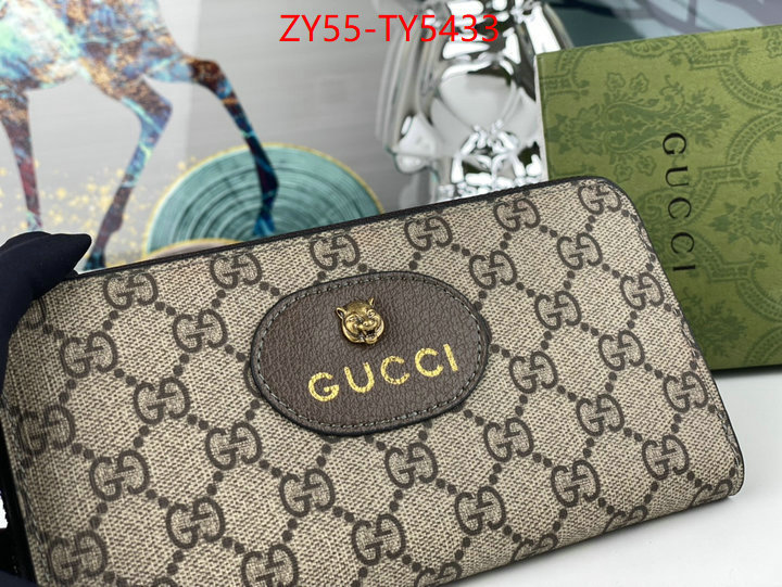 Gucci Bags(4A)-Wallet- brand designer replica ID: TY5433 $: 55USD