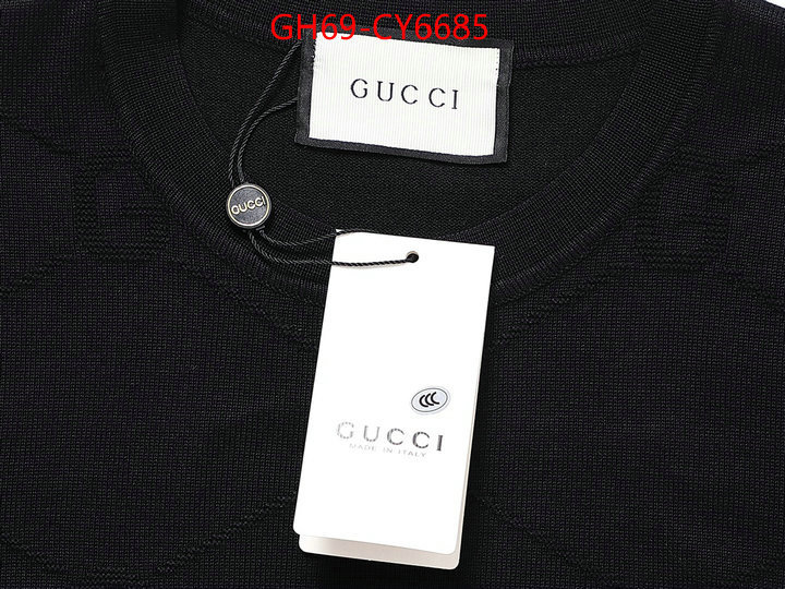 Clothing-Gucci cheap online best designer ID: CY6685 $: 69USD