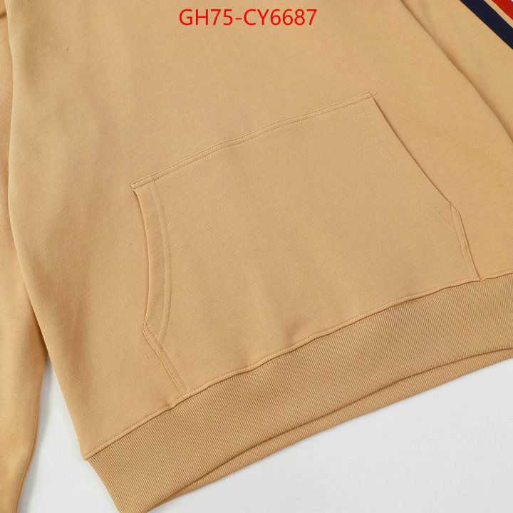 Clothing-Gucci designer wholesale replica ID: CY6687 $: 75USD