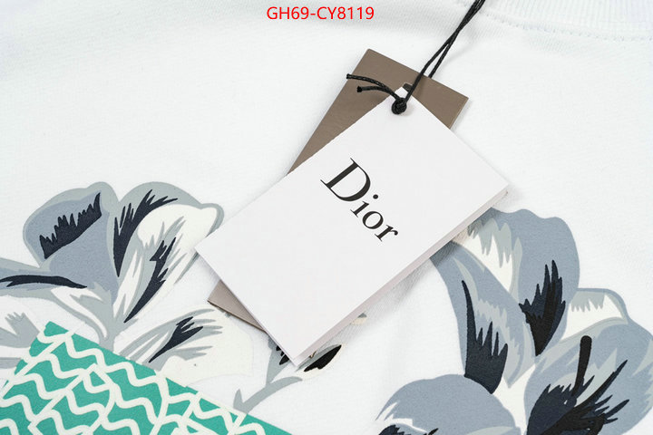 Clothing-Dior replica designer ID: CY8119 $: 69USD