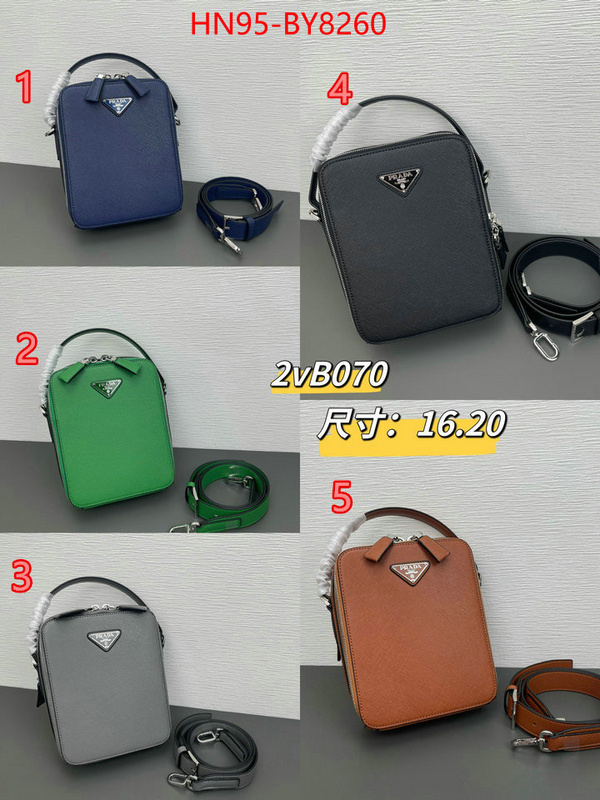 Prada Bags (4A)-Diagonal- brand designer replica ID: BY8260 $: 95USD
