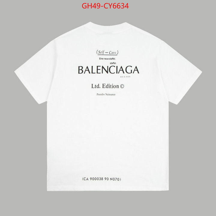 Clothing-Balenciaga designer wholesale replica ID: CY6634 $: 49USD