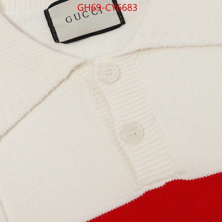 Clothing-Gucci high quality designer replica ID: CY6683 $: 69USD