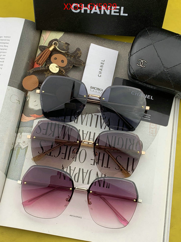 Glasses-Chanel where can i buy the best 1:1 original ID: GY5929 $: 39USD