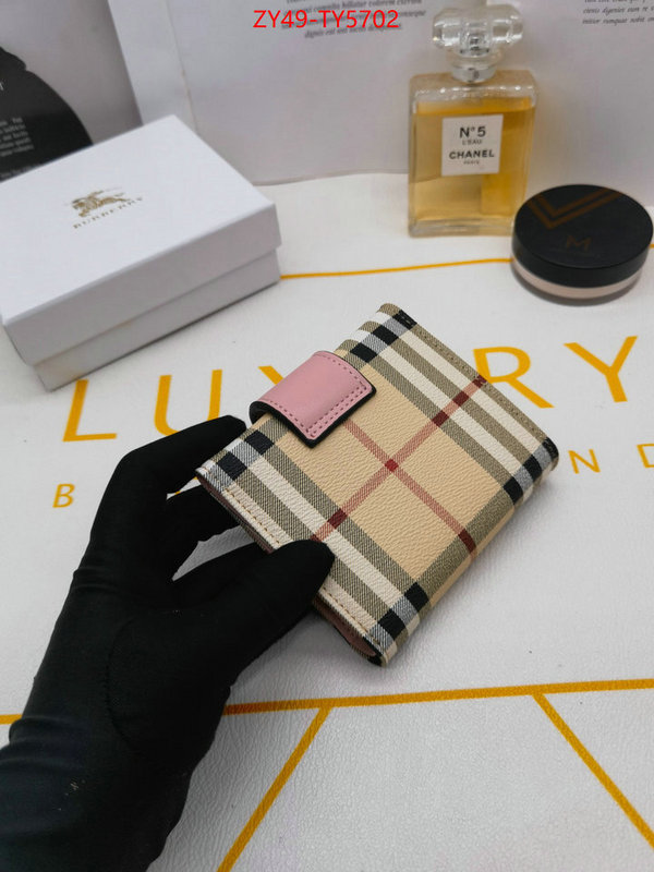 Burberry Bags(4A)-Wallet designer fake ID: TY5702 $: 49USD