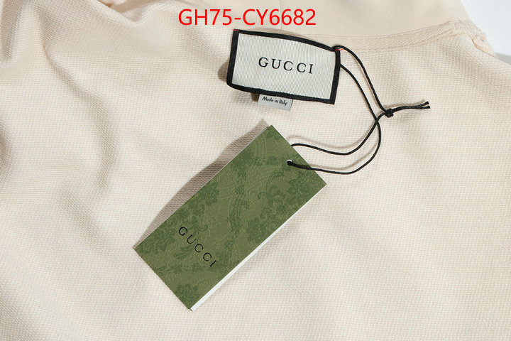 Clothing-Gucci replica 2023 perfect luxury ID: CY6682 $: 75USD