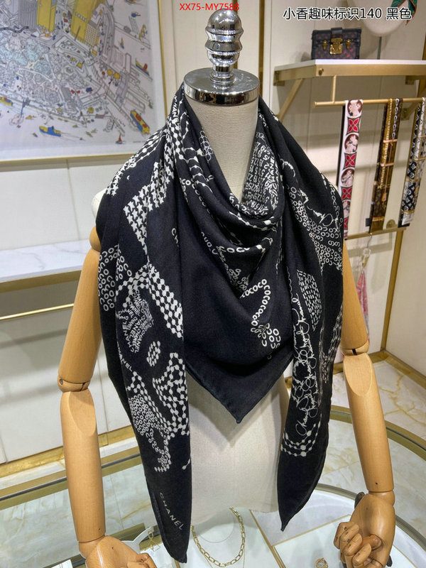 Scarf-Chanel wholesale designer shop ID: MY7588 $: 75USD