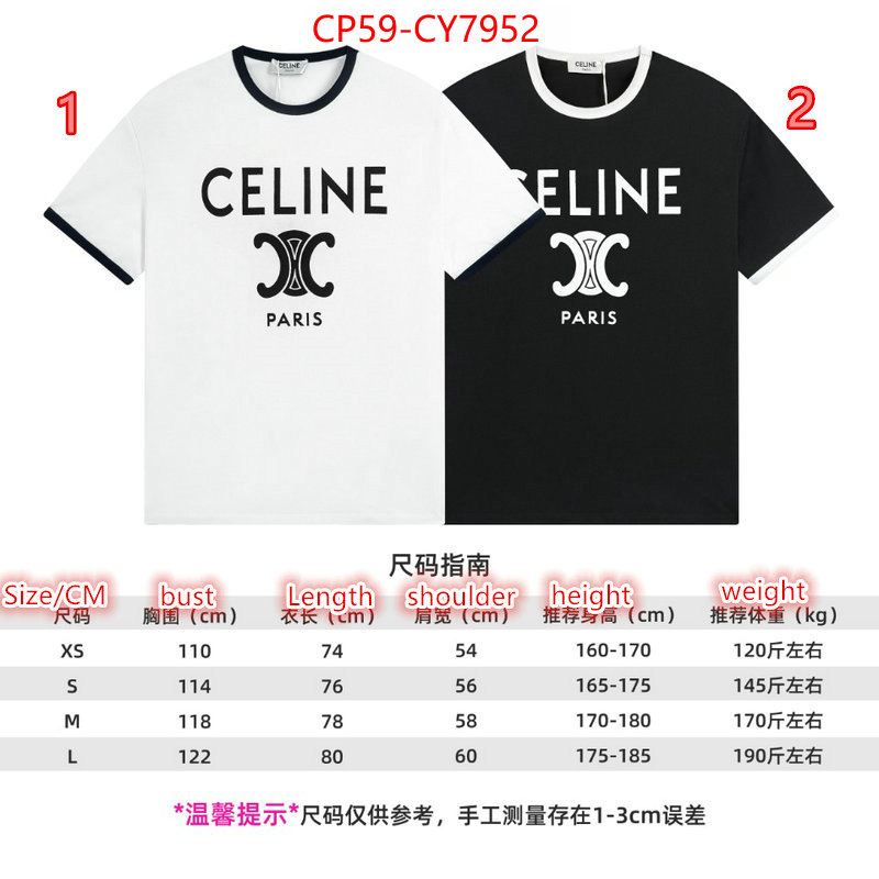 Clothing-Celine at cheap price ID: CY7952 $: 59USD