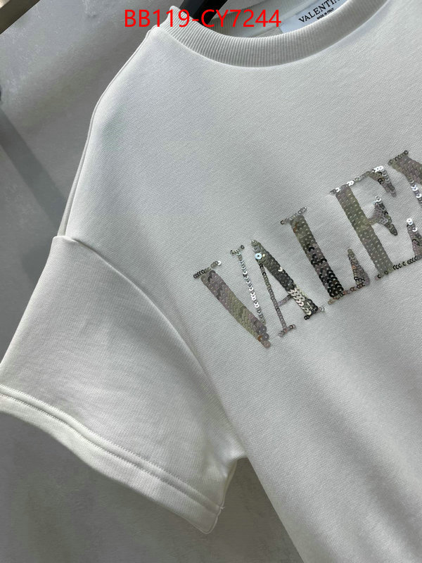 Clothing-Valentino designer 7 star replica ID: CY7244 $: 119USD