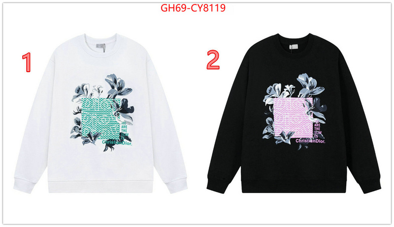 Clothing-Dior replica designer ID: CY8119 $: 69USD