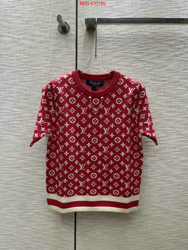 Clothing-LV mirror copy luxury ID: CY7195 $: 95USD