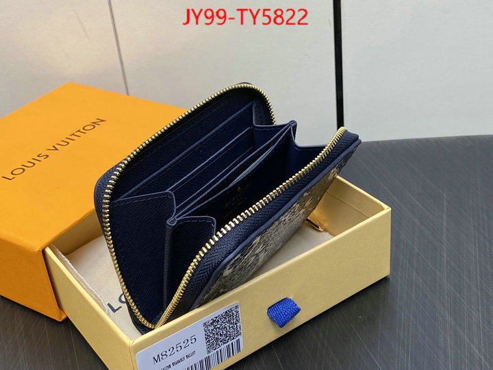 LV Bags(TOP)-Wallet top fake designer ID: TY5822 $: 99USD