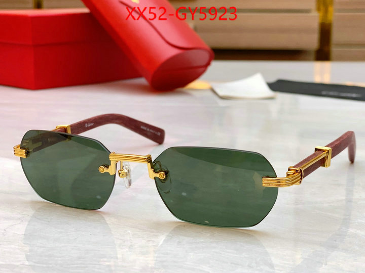 Glasses-Cartier designer high replica ID: GY5923 $: 52USD