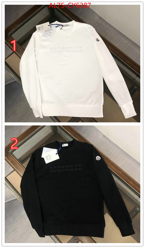 Clothing-Moncler can you buy knockoff ID: CY6387 $: 75USD