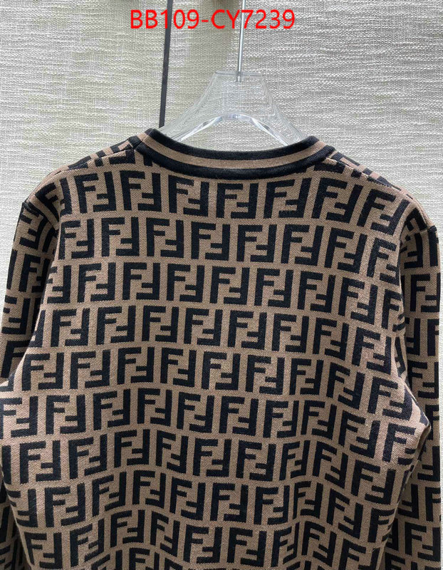 Clothing-Fendi designer replica ID: CY7239 $: 109USD