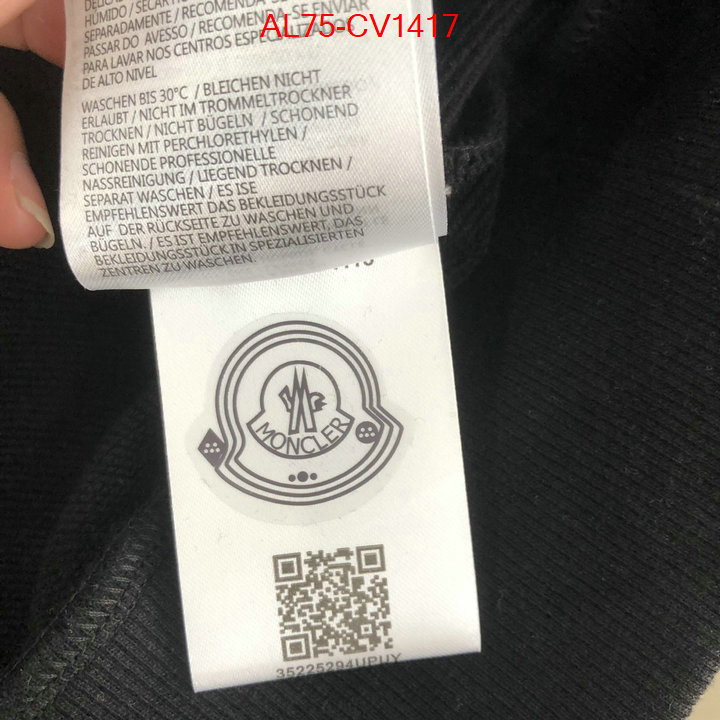 Clothing-Moncler buy cheap ID: CV1417 $: 75USD