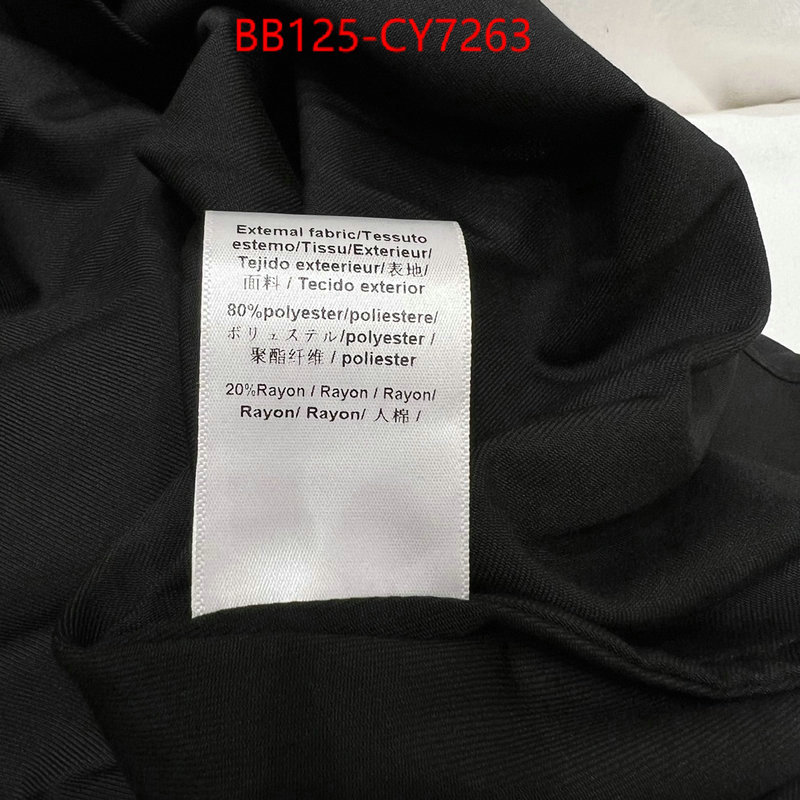 Clothing-Prada the quality replica ID: CY7263 $: 125USD