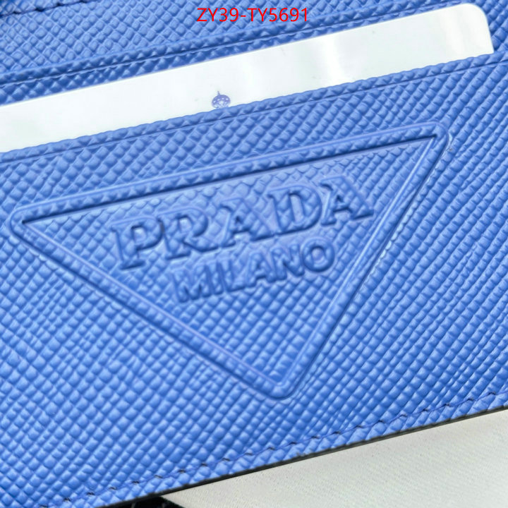 Prada Bags (4A)-Wallet 2023 perfect replica designer ID: TY5691 $: 39USD