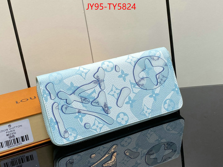 LV Bags(TOP)-Wallet sell online luxury designer ID: TY5824 $: 95USD