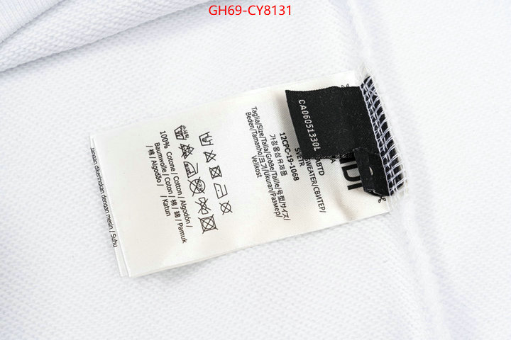 Clothing-Fendi aaaaa class replica ID: CY8131 $: 69USD