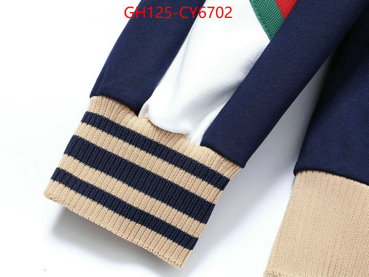 Clothing-Gucci highest quality replica ID: CY6702 $: 125USD