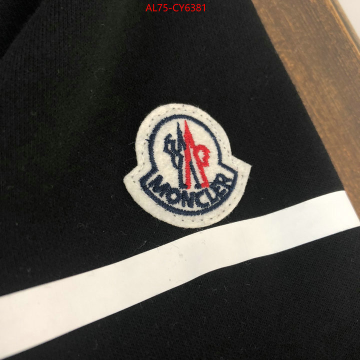 Clothing-Moncler shop cheap high quality 1:1 replica ID: CY6381 $: 75USD