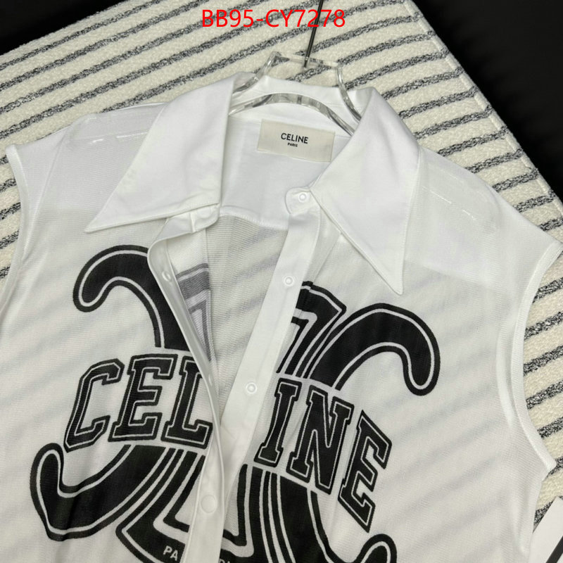 Clothing-Celine designer replica ID: CY7278 $: 95USD