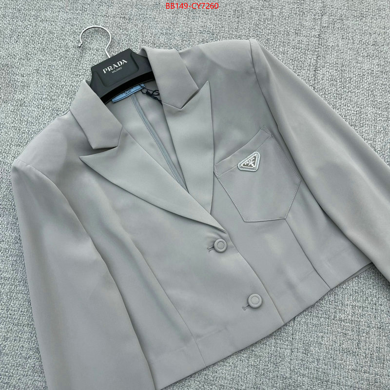 Clothing-Prada replica 1:1 ID: CY7260 $: 149USD