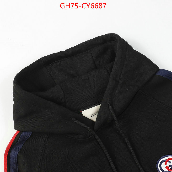 Clothing-Gucci designer wholesale replica ID: CY6687 $: 75USD