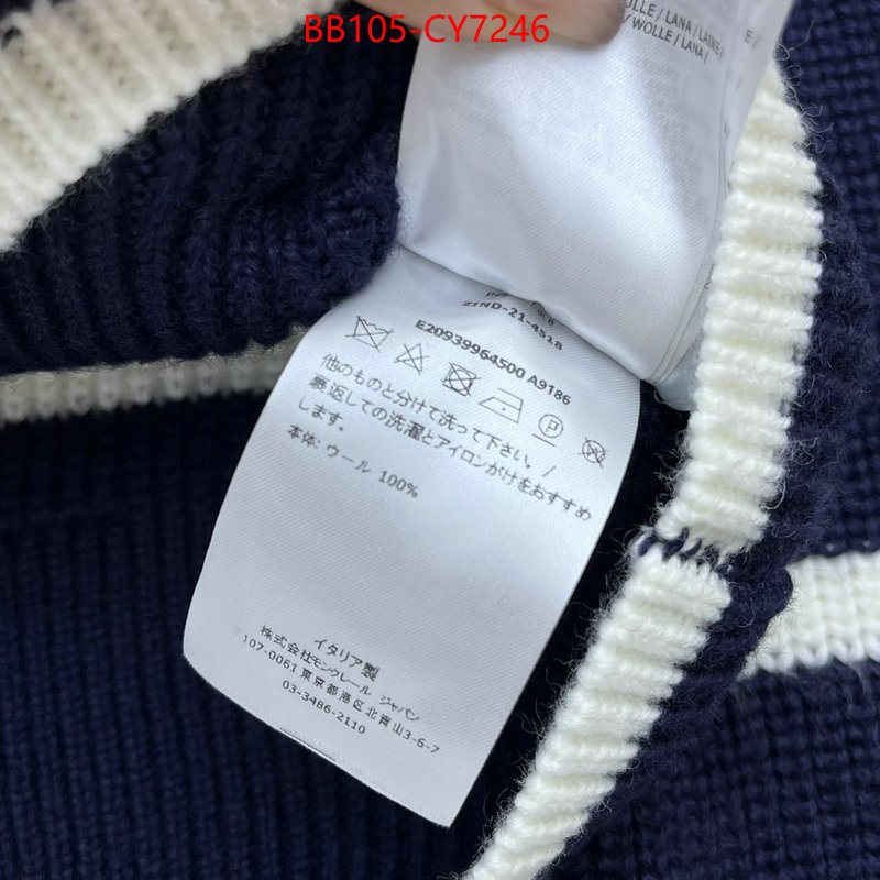 Clothing-Moncler top fake designer ID: CY7246 $: 105USD
