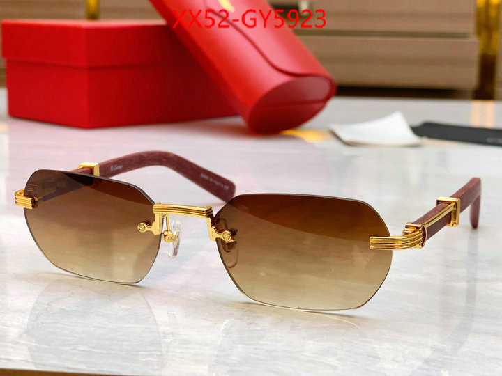 Glasses-Cartier designer high replica ID: GY5923 $: 52USD