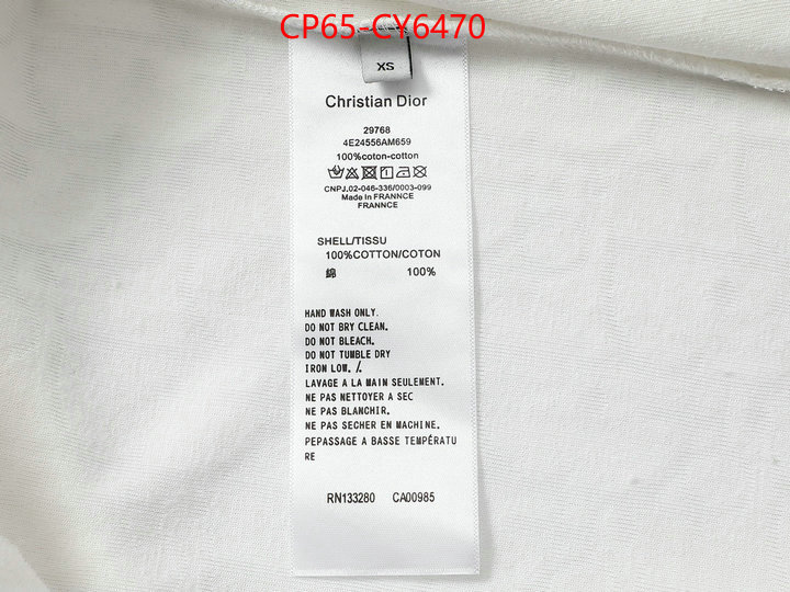 Clothing-Dior knockoff ID: CY6470 $: 65USD