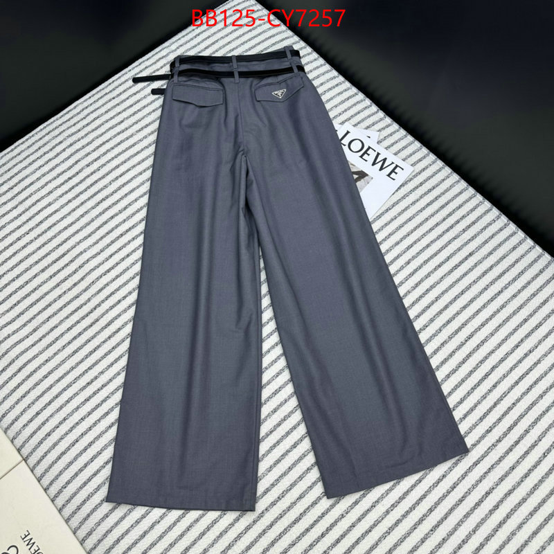 Clothing-Prada sell high quality ID: CY7257 $: 125USD