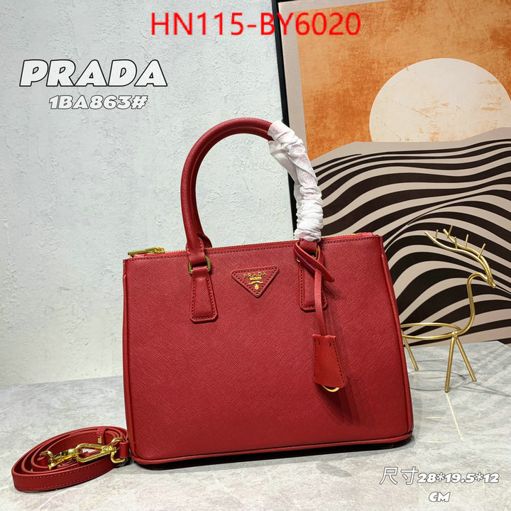 Prada Bags (4A)-Handbag- 2023 perfect replica designer ID: BY6020 $: 115USD