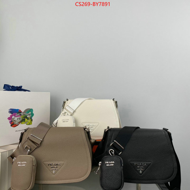 Prada Bags (TOP)-Diagonal- replica best ID: BY7891 $: 269USD