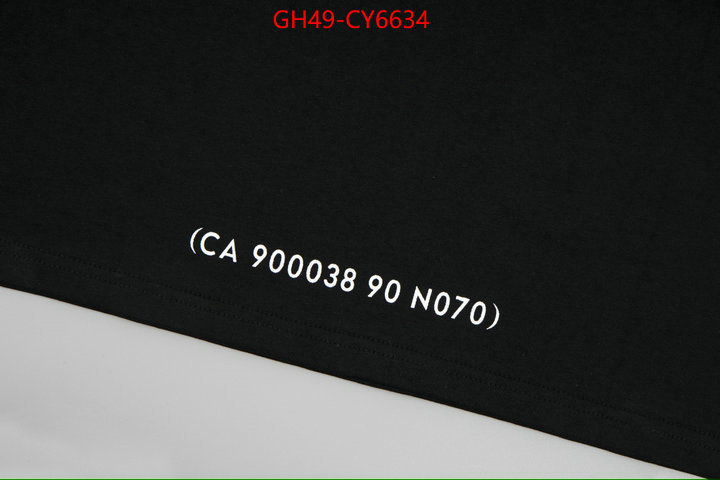 Clothing-Balenciaga designer wholesale replica ID: CY6634 $: 49USD