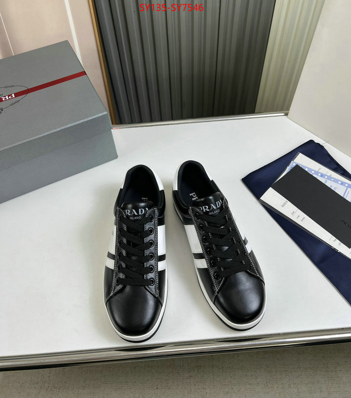 Men shoes-Prada aaaaa+ class replica ID: SY7546 $: 135USD